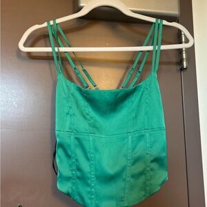 Forever 21 Green Corset Women's Top